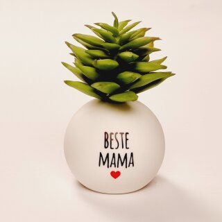 HappyPlants Kunstpflanze - Motiv "Beste Mama"