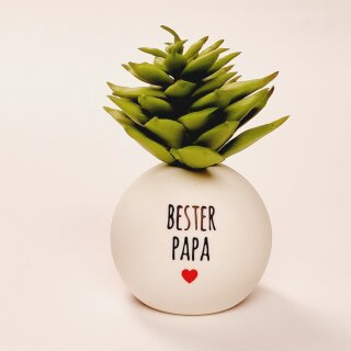 HappyPlants Kunstpflanze - Motiv "Bester Papa"